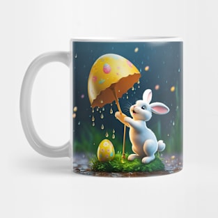 Happy Easter, Easter eggs are collected even in the rain Mug